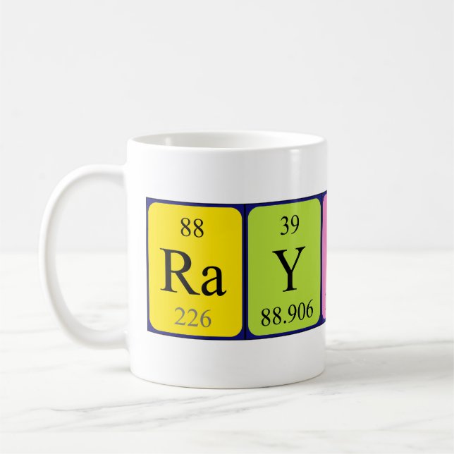 Raynard nom de table périodique mug (Gauche)
