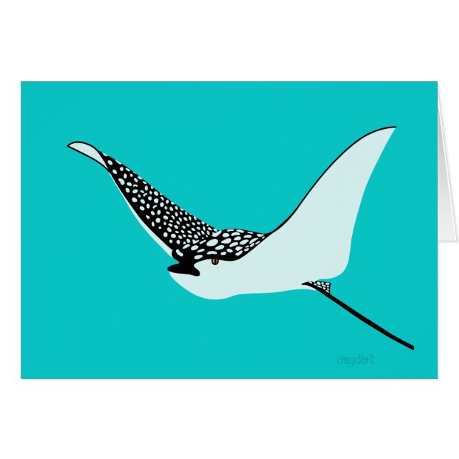 Rayon d'aigle tacheté (Devant horizontal)