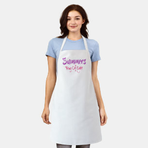 rayon d'été du tablier de cuisine légère