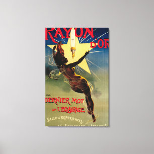 Rayon D'Or Restaurant Promotional Poster Canvas Print