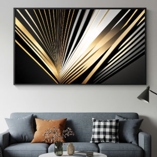 Rayonnement Art Déco Doré