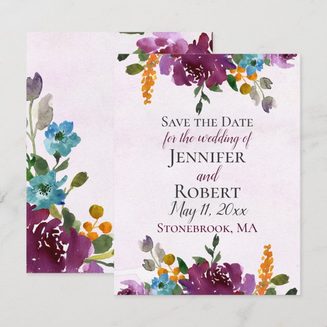 Rayonnement | Mariage Enregistrer les cartes de da (Devant / Derrière)