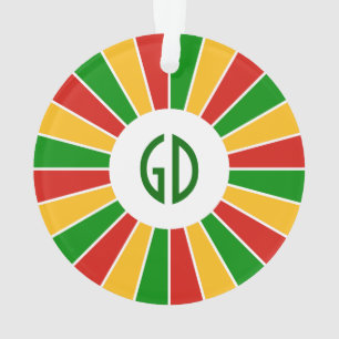 RAYONS DE BOUTON DE DRAPEAU DE RASTAFARI + votre