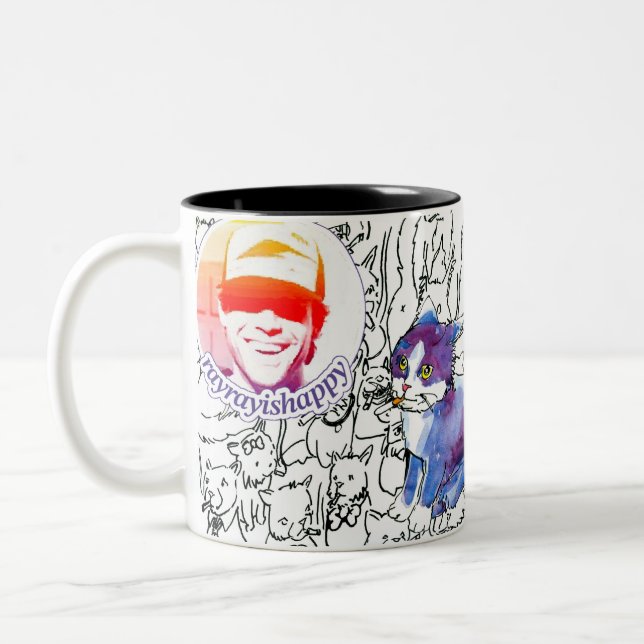 RayRay Logo Scribbles Mug (Left)