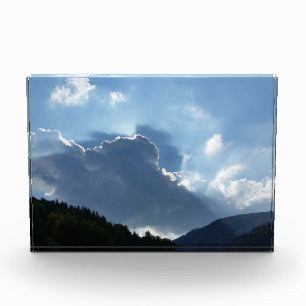 rays and clouds photo block
