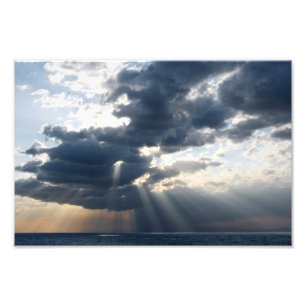 rays and clouds photo print