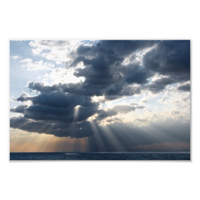 rays and clouds photo print (Front)
