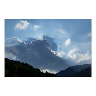 rays and clouds poster