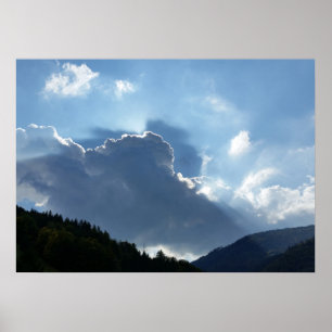 rays and clouds poster