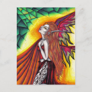 Rays from an Emerald Sun Postcard
