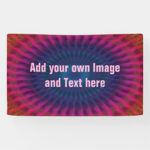 Rays gradients - blue pink red + your ideas banner