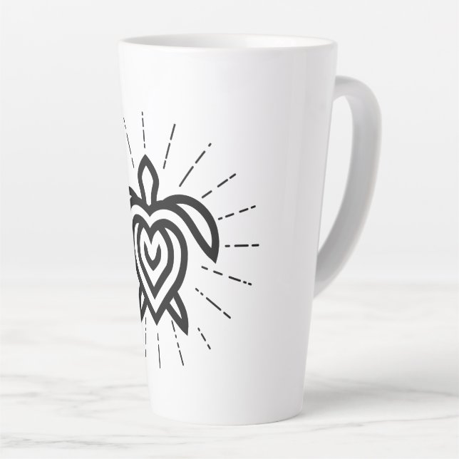 Rays logo latte mug (Right Angle)