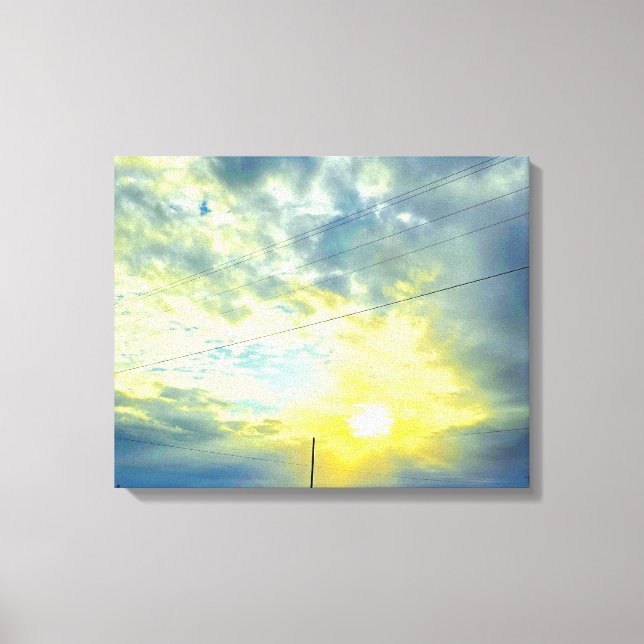 Rays of light canvas print (Front)