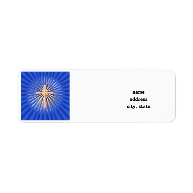 Rays of Light from the Religious Cross (On Blue) (Front)