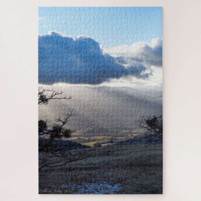 Rays of Light in the Mountains Puzzle (Vertical)