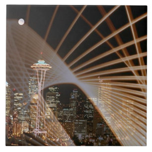 Rays of Light In The Night Tile