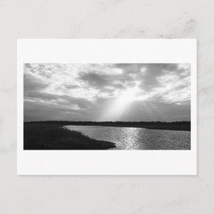 Rays of light postcard