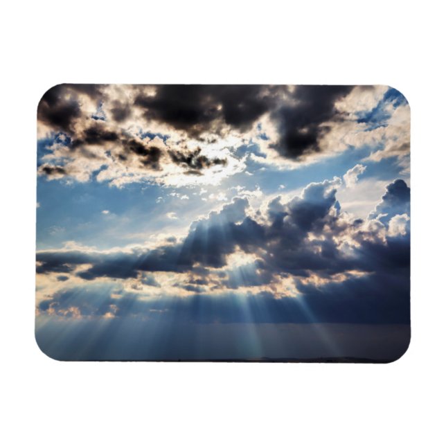 Rays of sunshine from above magnet (Horizontal)