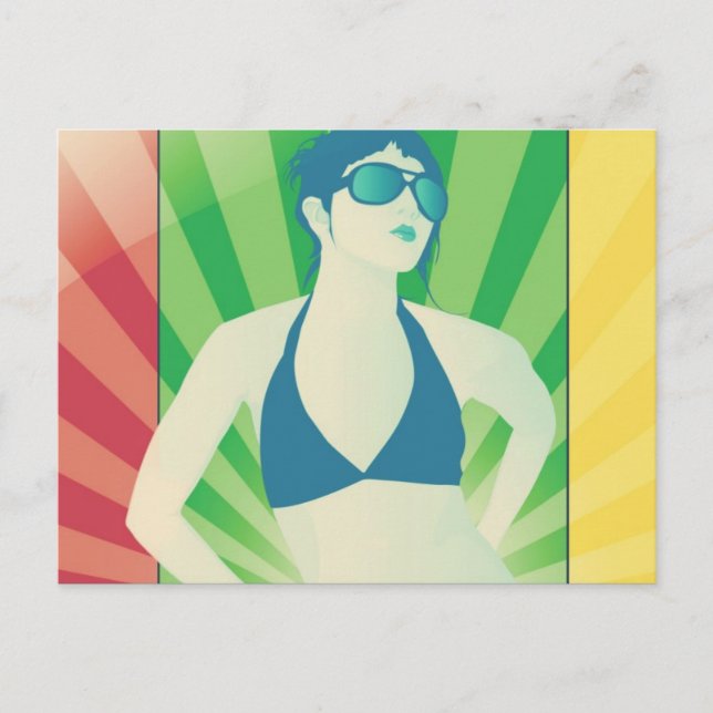 rays of vector postcard (Front)