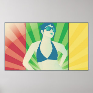 rays of vector poster