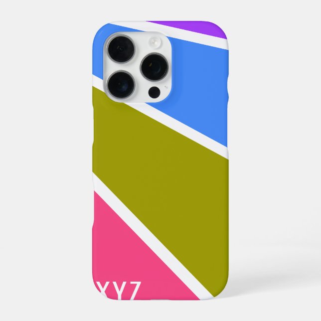 Rays Pattern custom monogram cases (Back)