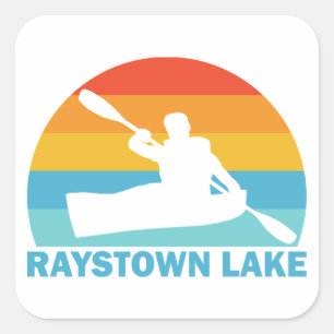 Raystown Lake Pennsylvania Kayak Square Sticker