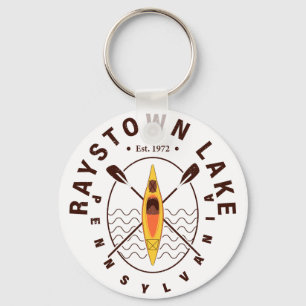 Raystown Lake Pennsylvania Kayaking Fishing Keychain