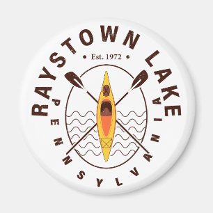 Raystown Lake Pennsylvania Kayaking Souvenirs Magnet