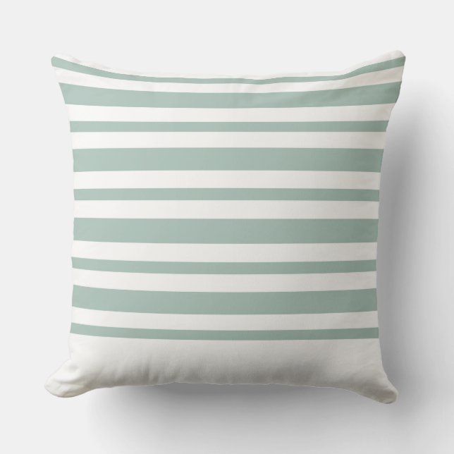 Rayure Bleue Moderne Oreiller CH7 par marlodeedesi (Recto)