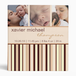 Rayure contemporaine dans le classeur Brown de