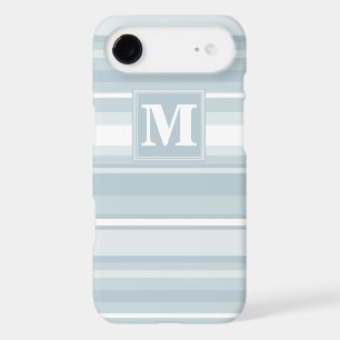 Rayures bleu glace Monogram