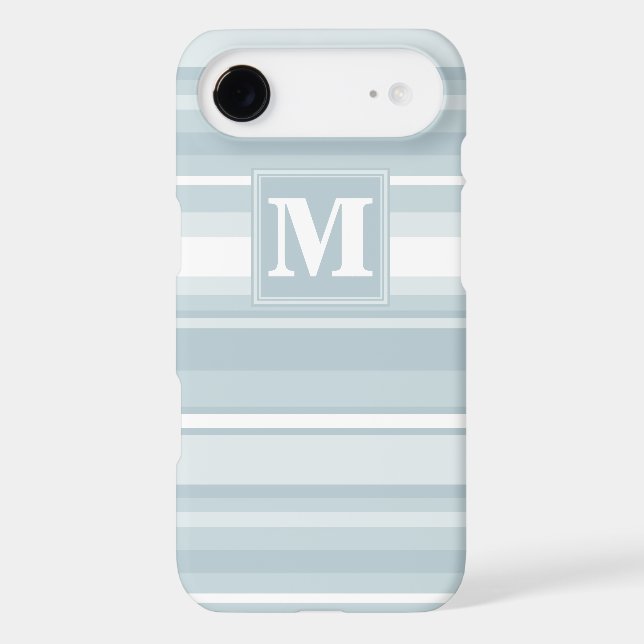 Rayures bleu glace Monogram (Verso)
