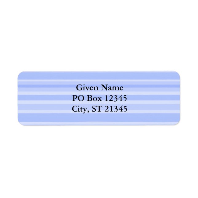 Rayures bleues (Devant)