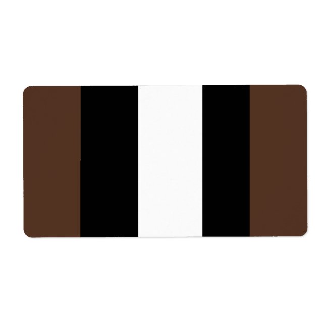 rayures Brown, noir et blanc (Devant)
