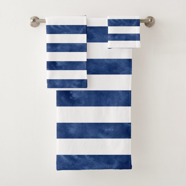Rayures d'aquarelle Indigo (En situation)