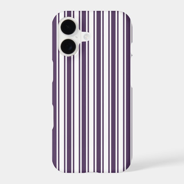 Rayures de bonbon blanc et violet foncé (Verso)