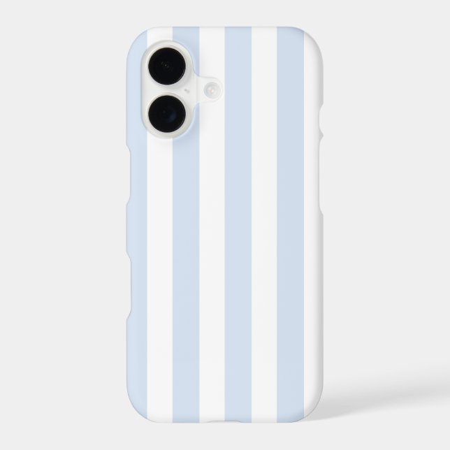 Rayures de bonbon bleu clair et blanc (Verso)