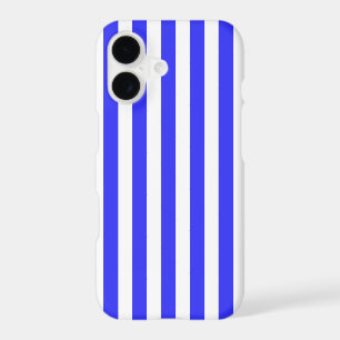 Rayures de bonbon bleues royales et blanches