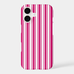Rayures de bonbon cerise et blanc
