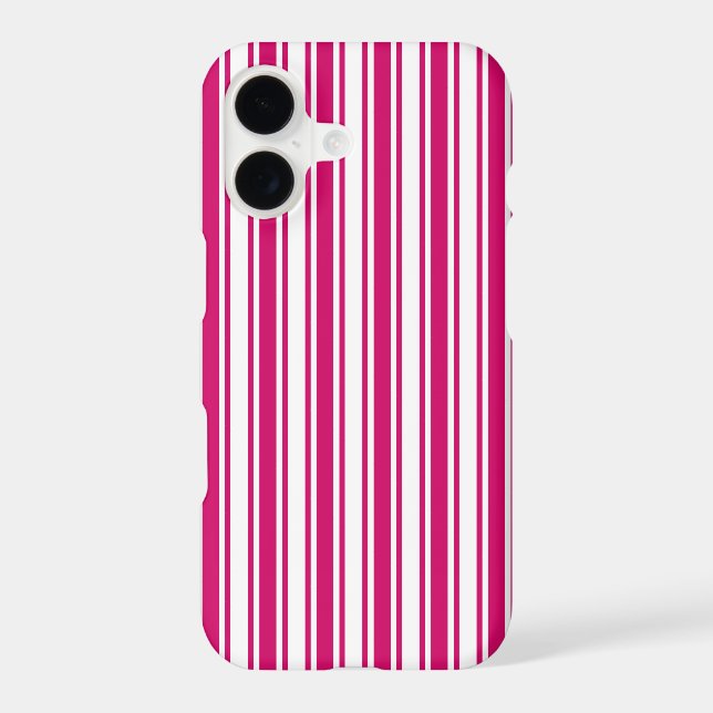 Rayures de bonbon cerise et blanc (Verso)