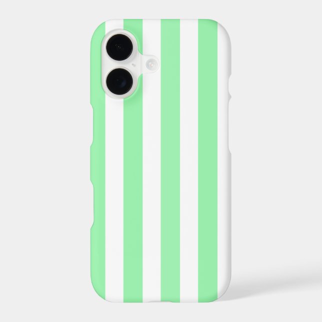 Rayures de bonbon vert et blanc (Verso)