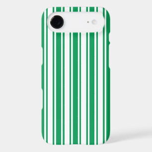 Rayures de bonbon vert kelly et blanc