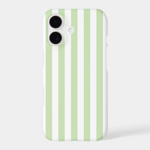 Rayures de bonbon vert pâle et blanc
