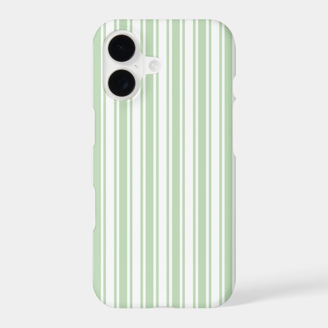 Rayures de bonbon vert pâle et blanc (Verso)