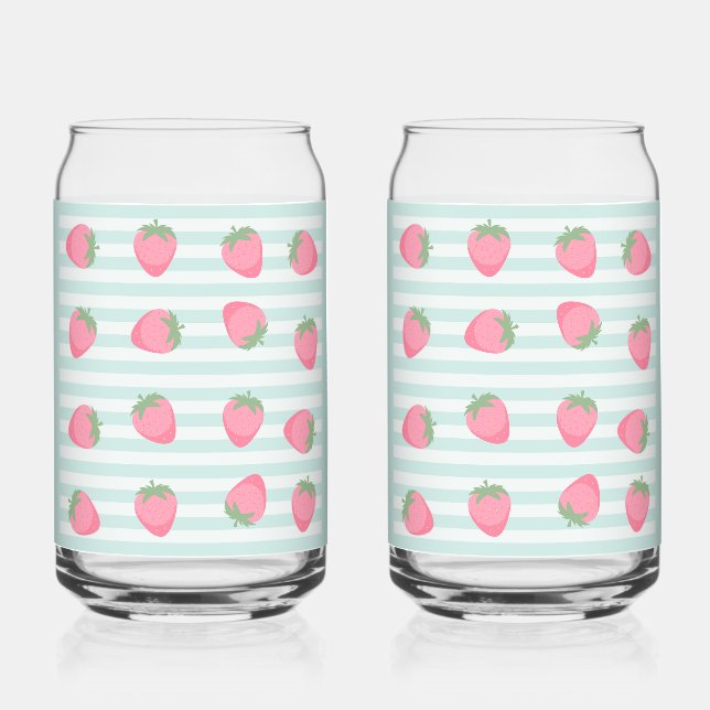 Rayures de fraise rose (Recto)