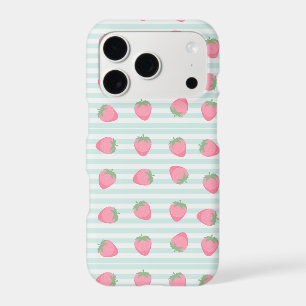 Rayures de fraise rose