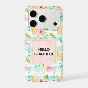 Rayures de menthe Floral Chic