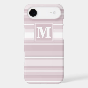 Rayures de quartz rose monogramme