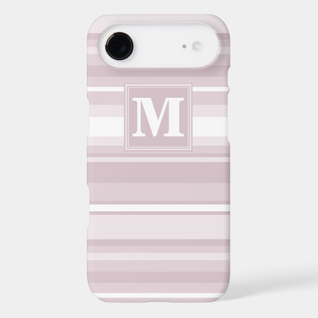 Rayures de quartz rose monogramme (Verso)