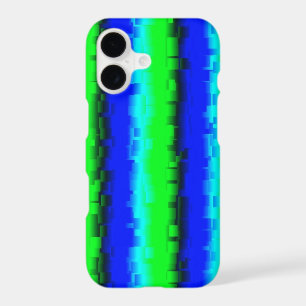 Rayures de verre brisé bleu vert